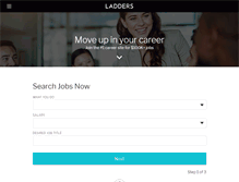 Tablet Screenshot of finance-jobs.theladders.com